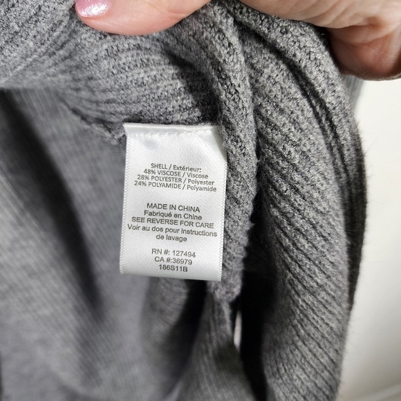 HEARTLOOM LONG LINE OPEN FRONT SWEATER CARDIGAN - Picture 8 of 9